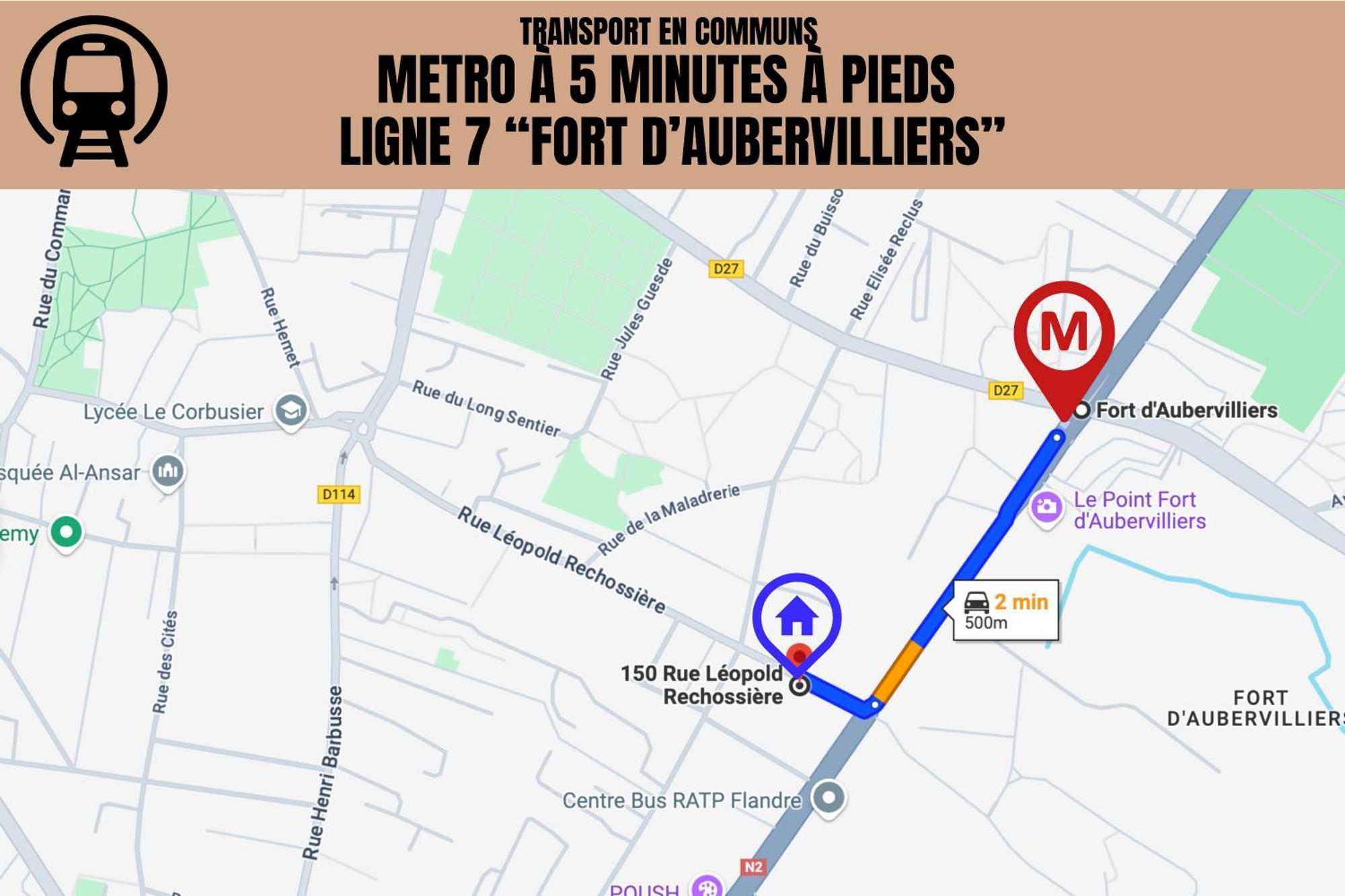 Le Michigan - 10Mn From Paris - Metro Ligne 7 Daire Aubervilliers Dış mekan fotoğraf